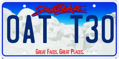 SD license plate 0ATT30