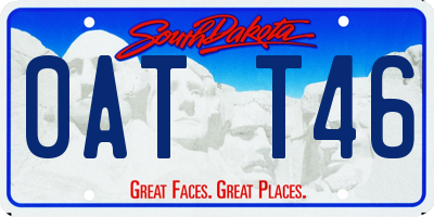 SD license plate 0ATT46