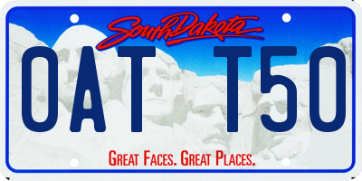 SD license plate 0ATT50