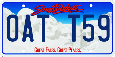 SD license plate 0ATT59