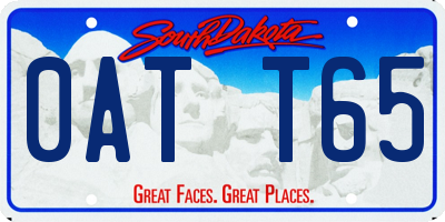 SD license plate 0ATT65