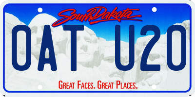 SD license plate 0ATU20