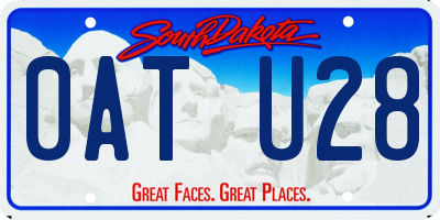 SD license plate 0ATU28
