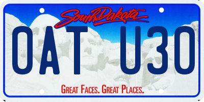 SD license plate 0ATU30