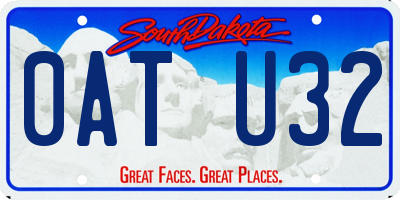 SD license plate 0ATU32