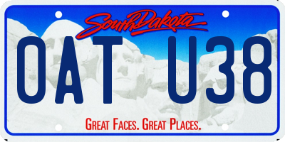 SD license plate 0ATU38