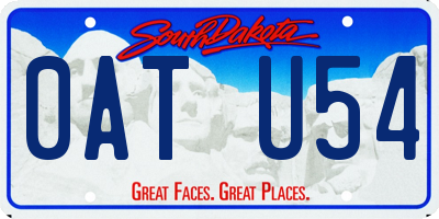SD license plate 0ATU54
