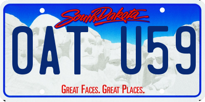 SD license plate 0ATU59