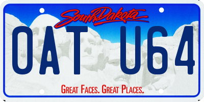 SD license plate 0ATU64