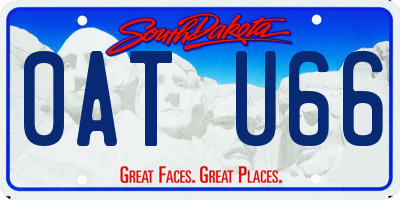 SD license plate 0ATU66