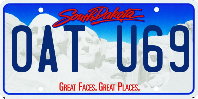SD license plate 0ATU69