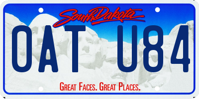 SD license plate 0ATU84