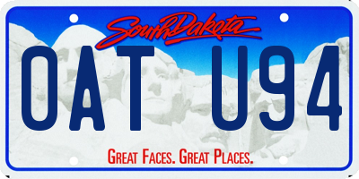 SD license plate 0ATU94