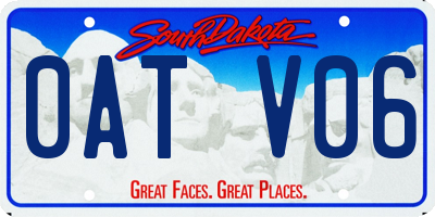 SD license plate 0ATV06