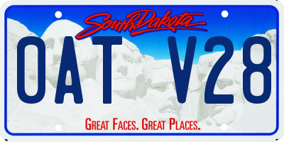 SD license plate 0ATV28