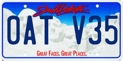 SD license plate 0ATV35