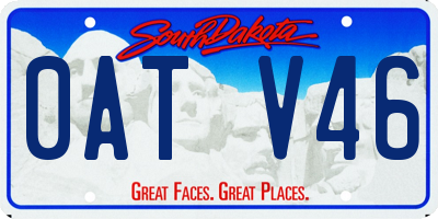 SD license plate 0ATV46