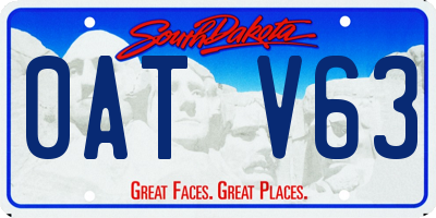 SD license plate 0ATV63