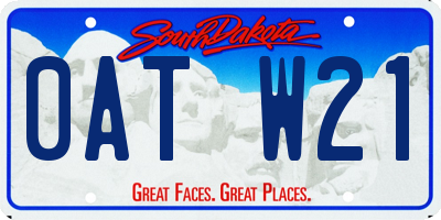 SD license plate 0ATW21