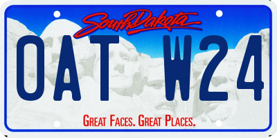 SD license plate 0ATW24