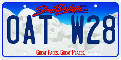 SD license plate 0ATW28