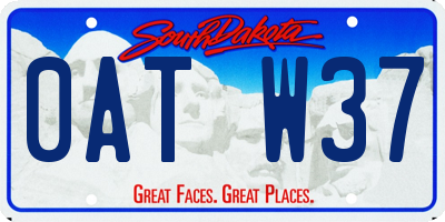 SD license plate 0ATW37