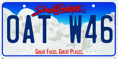 SD license plate 0ATW46