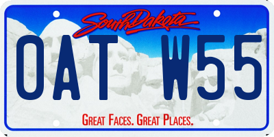 SD license plate 0ATW55