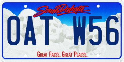SD license plate 0ATW56