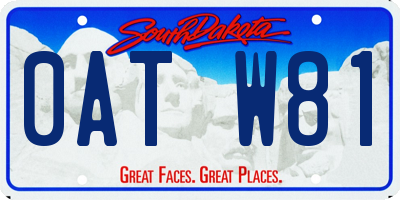 SD license plate 0ATW81