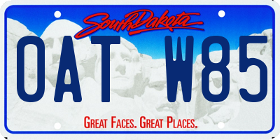 SD license plate 0ATW85