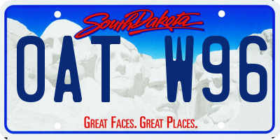 SD license plate 0ATW96