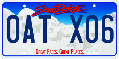 SD license plate 0ATX06