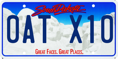 SD license plate 0ATX10