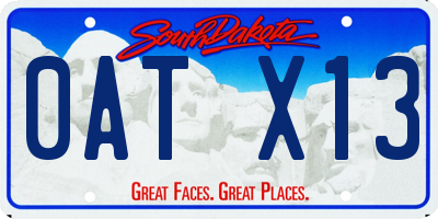 SD license plate 0ATX13