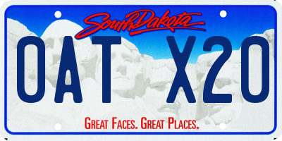 SD license plate 0ATX20