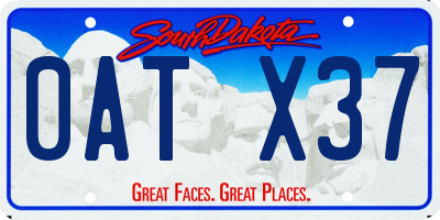 SD license plate 0ATX37