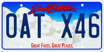 SD license plate 0ATX46