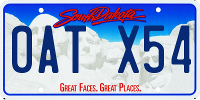 SD license plate 0ATX54