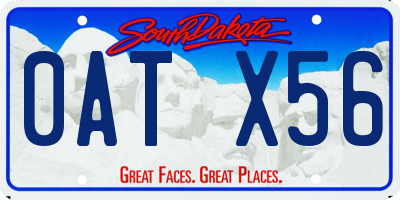 SD license plate 0ATX56