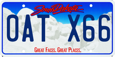 SD license plate 0ATX66