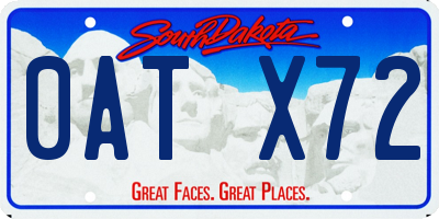 SD license plate 0ATX72