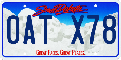 SD license plate 0ATX78