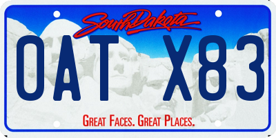 SD license plate 0ATX83