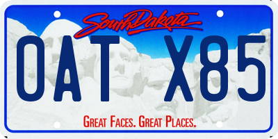 SD license plate 0ATX85