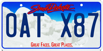 SD license plate 0ATX87