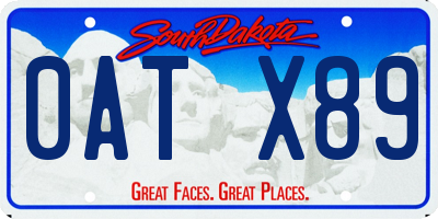 SD license plate 0ATX89