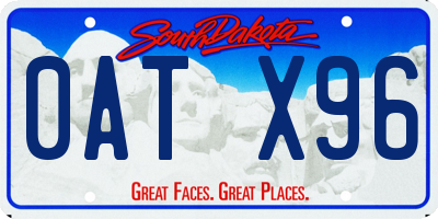 SD license plate 0ATX96