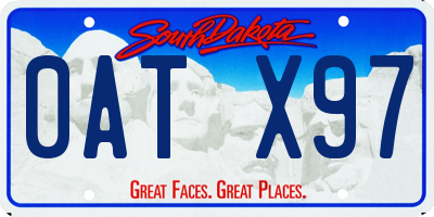 SD license plate 0ATX97