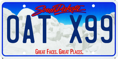 SD license plate 0ATX99